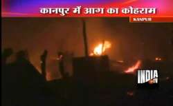 lakhs worth goods 43 houses gutted in kanpur fire