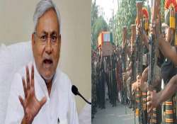 loc attack nitish announces rs 10 lakh ex gratia to kin of each martyr