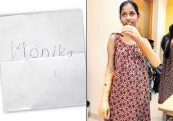 monika more who lost her arms in train accident can write again