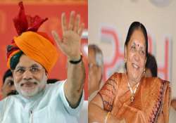 narendra modi resigns as gujarat chief minister anandiben replaces him