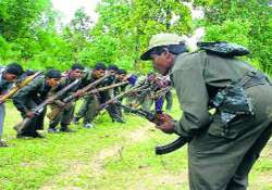 naxal camp raided one naxal held