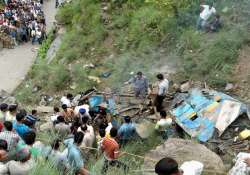 nine killed as bus falls into gorge