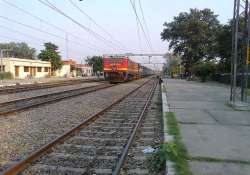 part of foot overbridge falls on train in bihar