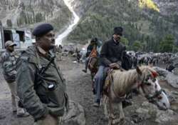 police trainees protest deployment at amarnath yatra