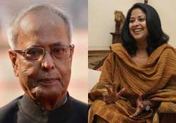 president pranab s daughter joins protest against outages