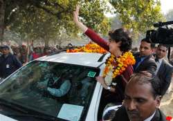 priyanka takes her poll campaign outside amethi rae bareli