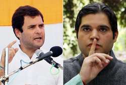 rahul gandhi takes on cousin varun in pilibhit says mayawati is a coward