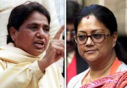 rajasthan congress leader praises mayawati vasundhara