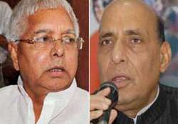 rajnath projecting himself as candidate for top job lalu