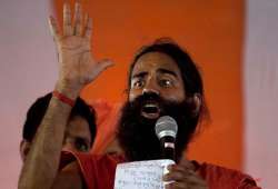 ramdev launches indefinite fast against black money