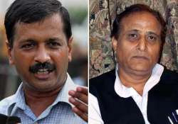 sp leader azam khan takes on arvind kejriwal