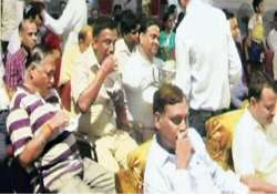 shame up officials observe 2 minute silence for uttarakhand victims then gorge on food liquor