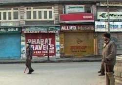 srinagar city affected by separatist shutdown