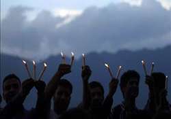 srinagar students stage candlelight protest against delhi gang rape