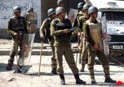 stone pelters on bikes attack kashmir police station