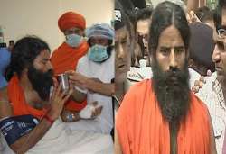 ramdev discharged from hospital vows to carry on campaign