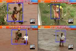 three sadhus from amarnath rescued from swirling flood water