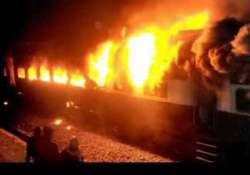 two ac coaches of gt express from chennai catch fire one dies of heart attack