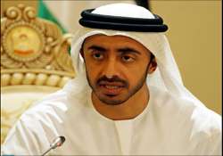 uae foreign minister calls up khurshid invites him to uae