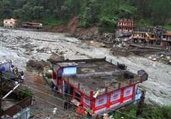 uttarakhand scores of houses washed away in cloudburst flood