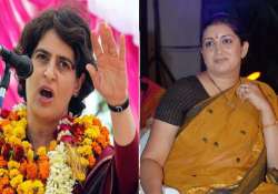 who quips priyanka about irani who hits back