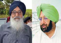 amarinder singh questions parkash singh badal over his opposition to haryana sgpc