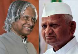 apj abdul kalam supports anna hazare on anti corruption law