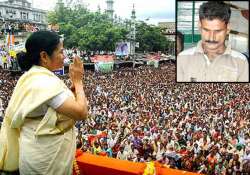 arrested man was bent on disturbing mamata s rally mukul roy