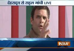 bjp practising politics of blood says rahul gandhi at dehradun rally