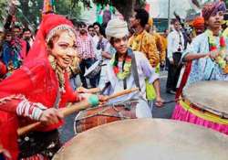 bjp prepares for celebrations congress office deserted