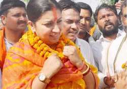 bjp seeks re poll on eight amethi booths