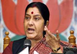 bjp to bring out people s report card on upa ii sushma