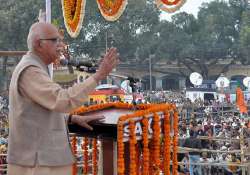 bjp wants ram rajya says advani