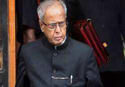 bjp demands rejection of pranab s candidature for prez poll