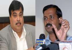 bjp rallies behind party chief gadkari says kejriwal has scored a self goal