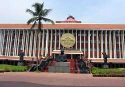 pandemonium in kerala assembly forces adjournment