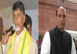 chandrababu naidu meets rajnath