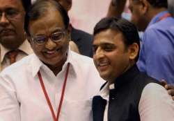 chidambaram akhilesh meet over coffee idli and sambhar