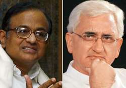 chidambaram and khurshid included as senior spokespersons of congress