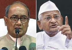 congress not afraid of anna s threat says digvijay