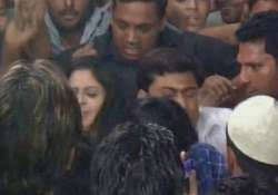 nagma slaps youth at poll meeting