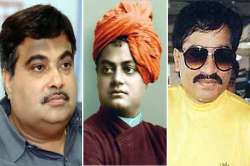 gadkari denies equating vivekananda dawood i was only offering contrast