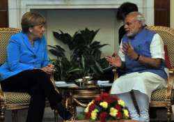 angela merkel meets pm modi india germany ink 18 mous