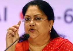 rajasthan needs to have pro active policing vasundhara raje