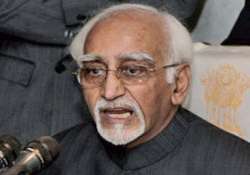 row over hamid ansari escalates congress accuses bjp of divisive politics