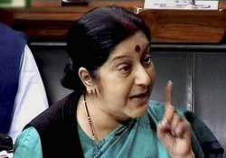 india s interest is in a peaceful stable nepal sushma swaraj