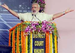 pm kicks off mudra yojana free lpg connections in jharkhand