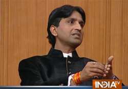 will resort to dharna if our voice goes unheeded aap leader kumar vishwas tells aap ki adalat