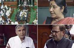 left bjp rap govt in lok sabha for scams