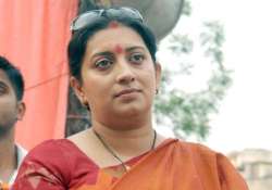 jk govt seeks smriti irani s help to rebuild flood ravaged schools colleges